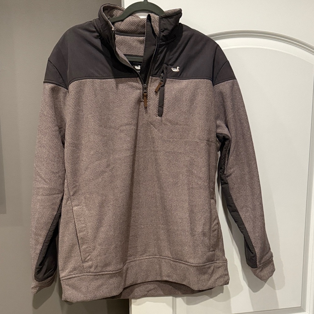 Southern Marsh Two-Tone Pullover Jacket - Light Purple and Gray
